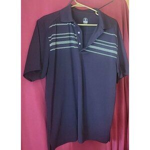 Pro Series Golf Men's LG Black Short Sleeve Polyester Polo Shirt